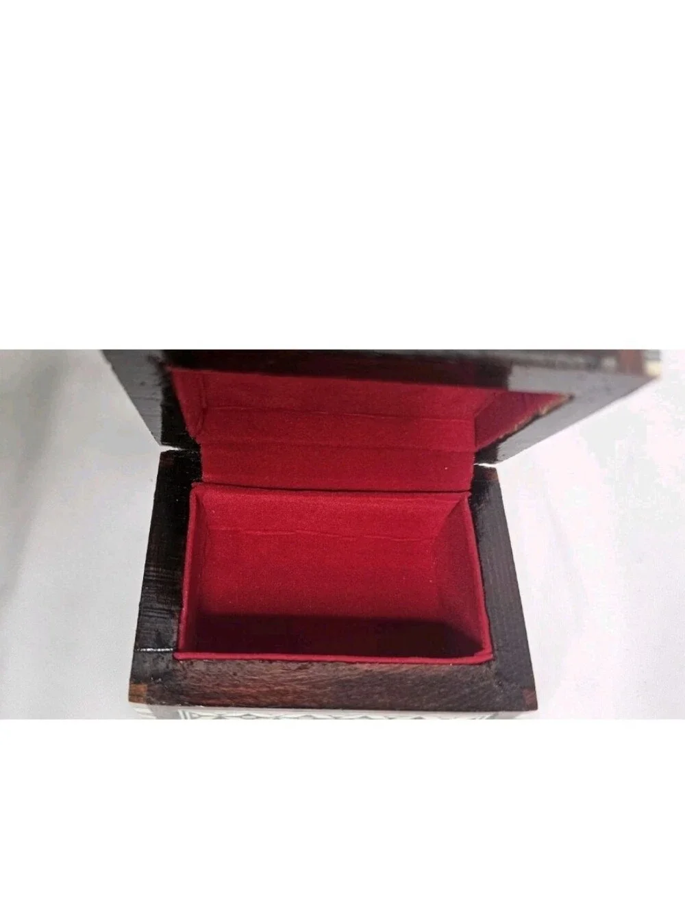 Vintage Syrian Egyptian Marquetry Box Khatam Inlay Mother of Pearl Trinket